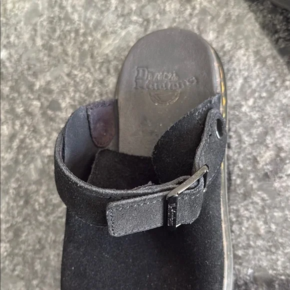 Dr. Martens Black Suede Buckle Slip-Ons - Picture 3 of 5